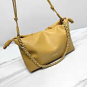 Fortok Loewe Flamenco Clutch Medium Nappa Calfskin Yellow 30x10.5x20cm - 6