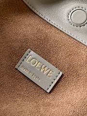 Fortok Loewe Flamenco Clutch Medium Nappa Calfskin Grey 30x10.5x20cm - 5