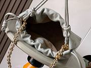 Fortok Loewe Flamenco Clutch Medium Nappa Calfskin Grey 30x10.5x20cm - 2