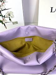 Fortok Loewe Flamenco Clutch Medium Nappa Calfskin Purple 30x10.5x20cm - 2