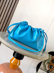 Fortok Loewe Flamenco Clutch Medium Nappa Calfskin Blue 30x10.5x20cm - 4