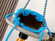 Fortok Loewe Flamenco Clutch Medium Nappa Calfskin Blue 30x10.5x20cm - 2