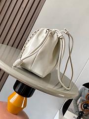 Fortok Loewe Flamenco Clutch Medium Nappa Calfskin White 30x10.5x20cm - 4
