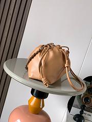 Fortok Loewe Flamenco Clutch Medium Nappa Calfskin Cognac Brown 30x10.5x20cm - 6