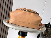 Fortok Loewe Flamenco Clutch Medium Nappa Calfskin Cognac Brown 30x10.5x20cm - 5