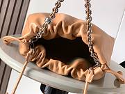 Fortok Loewe Flamenco Clutch Medium Nappa Calfskin Cognac Brown 30x10.5x20cm - 3