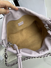 Fortok Loewe Flamenco Clutch Medium Nappa Calfskin Light Purple 30x10.5x20cm - 6