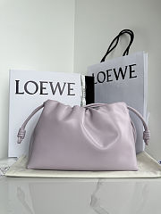 Fortok Loewe Flamenco Clutch Medium Nappa Calfskin Light Purple 30x10.5x20cm - 4