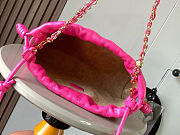 Fortok Loewe Flamenco Clutch Medium Nappa Calfskin Hot Pink 30x10.5x20cm - 6