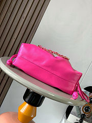 Fortok Loewe Flamenco Clutch Medium Nappa Calfskin Hot Pink 30x10.5x20cm - 3