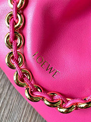 Fortok Loewe Flamenco Clutch Medium Nappa Calfskin Hot Pink 30x10.5x20cm - 2