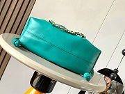 Fortok Loewe Flamenco Clutch Medium Nappa Calfskin Emerald Green 30x10.5x20cm - 6