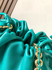 Fortok Loewe Flamenco Clutch Medium Nappa Calfskin Emerald Green 30x10.5x20cm - 4