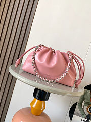 Fortok Loewe Flamenco Clutch Medium Nappa Calfskin Light Pink 30x10.5x20cm - 1