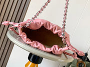 Fortok Loewe Flamenco Clutch Medium Nappa Calfskin Light Pink 30x10.5x20cm - 6