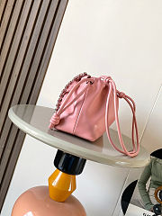 Fortok Loewe Flamenco Clutch Medium Nappa Calfskin Light Pink 30x10.5x20cm - 3