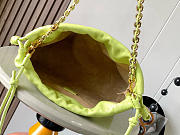 Fortok Loewe Flamenco Clutch Medium Nappa Calfskin Lime Green 30x10.5x20cm - 6