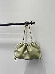 Fortok Loewe Flamenco Clutch Medium Nappa Calfskin Green 30x10.5x20cm - 5