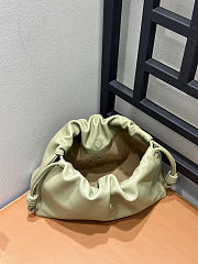 Fortok Loewe Flamenco Clutch Medium Nappa Calfskin Green 30x10.5x20cm - 4