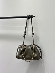 Fortok Loewe Flamenco Clutch Medium Nappa Calfskin Khaki 30x10.5x20cm - 6