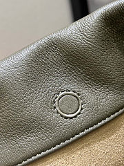 Fortok Loewe Flamenco Clutch Medium Nappa Calfskin Khaki 30x10.5x20cm - 3