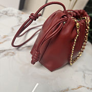 Fortok Loewe Flamenco Clutch Medium Nappa Calfskin Red 30x10.5x20cm - 6