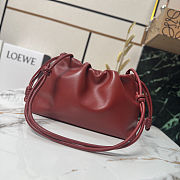Fortok Loewe Flamenco Clutch Medium Nappa Calfskin Red 30x10.5x20cm - 3