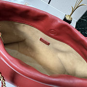 Fortok Loewe Flamenco Clutch Medium Nappa Calfskin Red 30x10.5x20cm - 2