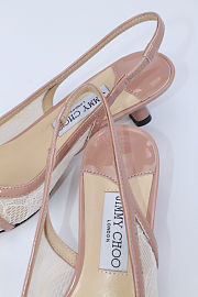 Fortok Jimmy Choo Amita 45 Lace Slingback Pumps 4.5cm - 2