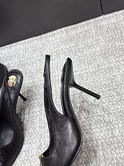 Fortok Saint Laurent BABYLONE BRETEUIL Slingback Pumps Black 7.5cm - 2