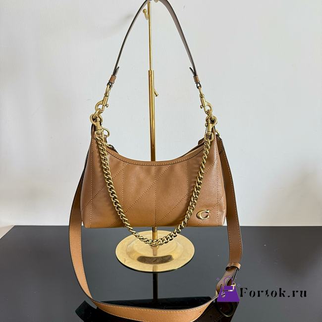 Fortok Coach Juliet Shoulder Bag 25 Brown 27.5x11.5x10.5cm - 1