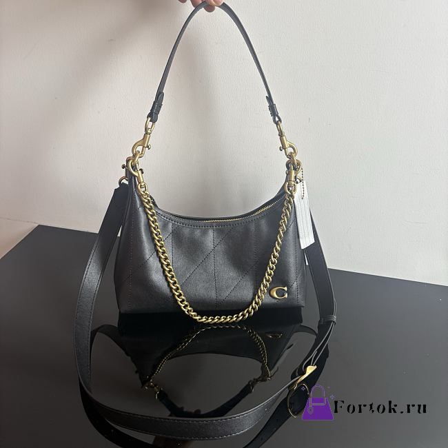 Fortok Coach Juliet Shoulder Bag 25 Black 27.5x11.5x10.5cm - 1