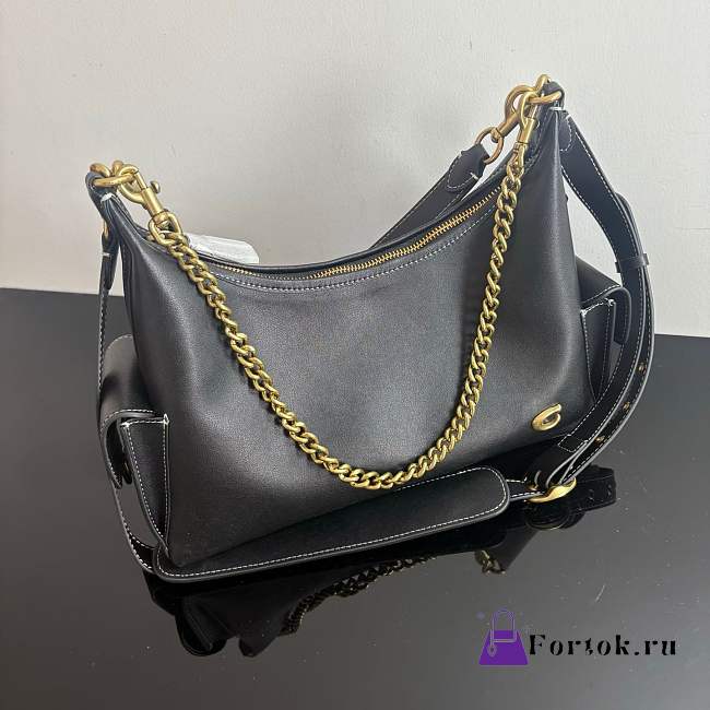 Fortok Coach Juliet Pocket Bag 30 Black 30.5*23*12.5cm - 1