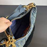 Fortok Coach Juliet Pocket Bag 30 Denim Blue 30.5*23*12.5cm - 6