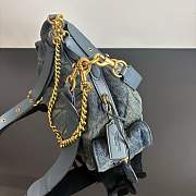 Fortok Coach Juliet Pocket Bag 30 Denim Blue 30.5*23*12.5cm - 5