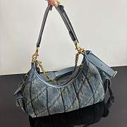 Fortok Coach Juliet Pocket Bag 30 Denim Blue 30.5*23*12.5cm - 3