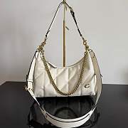 Fortok Coach Juliet Pocket Bag 30 Quilted White 30.5*23*12.5cm - 1