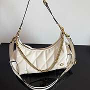 Fortok Coach Juliet Pocket Bag 30 Quilted White 30.5*23*12.5cm - 6