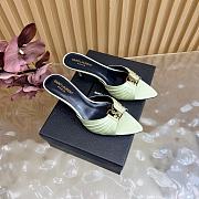 Fortok BABYLONE mules Green 6cm - 1