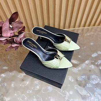 Fortok BABYLONE mules Green 6cm