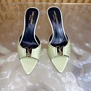 Fortok BABYLONE mules Green 6cm - 6