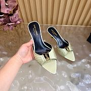 Fortok BABYLONE mules Green 6cm - 3