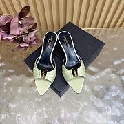 Fortok BABYLONE mules Green 6cm - 2
