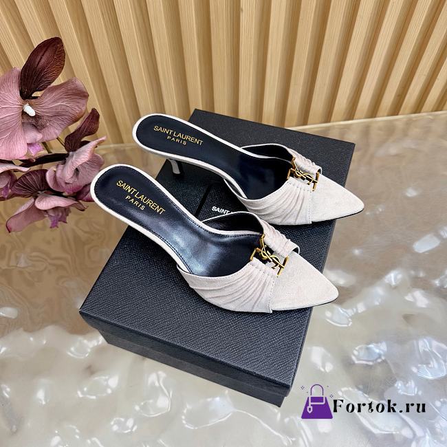 Fortok BABYLONE mules Grey 6cm - 1