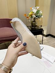 Fortok Jimmy Choo Allure Crystal Covered Pointy Toe Pumps 50mm - 2