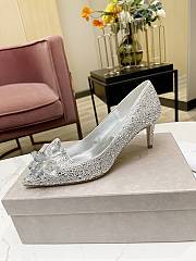Fortok Jimmy Choo Allure Crystal Covered Pointy Toe Pumps 50mm - 3