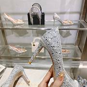 Fortok Jimmy Choo Alia Crystal Covered Pointy Toe Pumps 85mm - 2