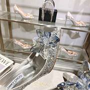 Fortok Jimmy Choo Alia Crystal Covered Pointy Toe Pumps 85mm - 4
