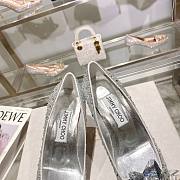 Fortok Jimmy Choo Alia Crystal Covered Pointy Toe Pumps 85mm - 6