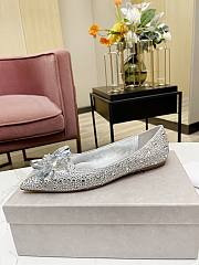 Fortok Jimmy Choo Crystal Covered Pointy Toes Flats - 3